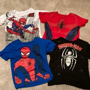 Worn only once 5T spiderman shirts